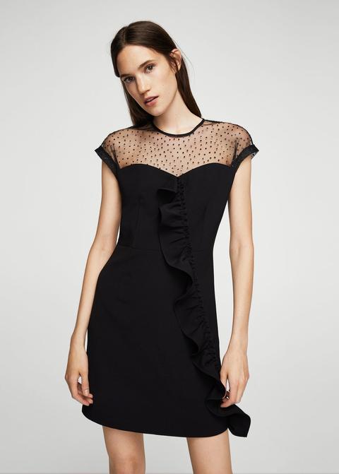 Vestido Plumeti Volante