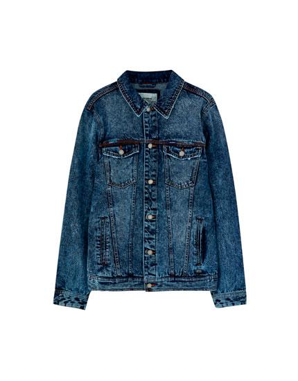 Cazadora Denim Trucker Azul Medio