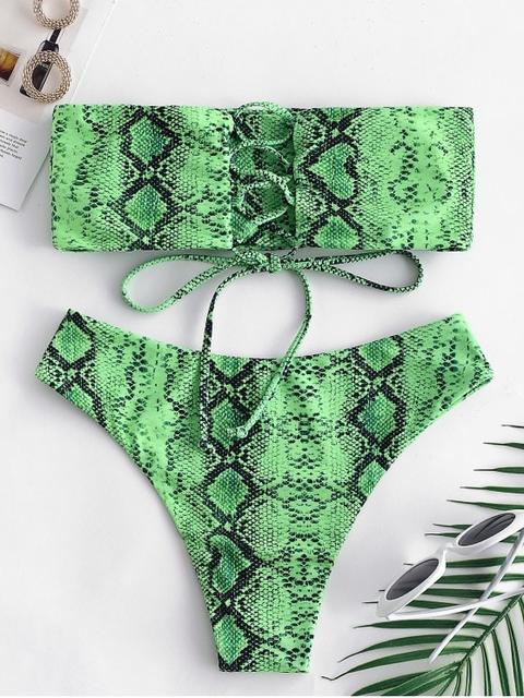 zaful snakeskin bikini