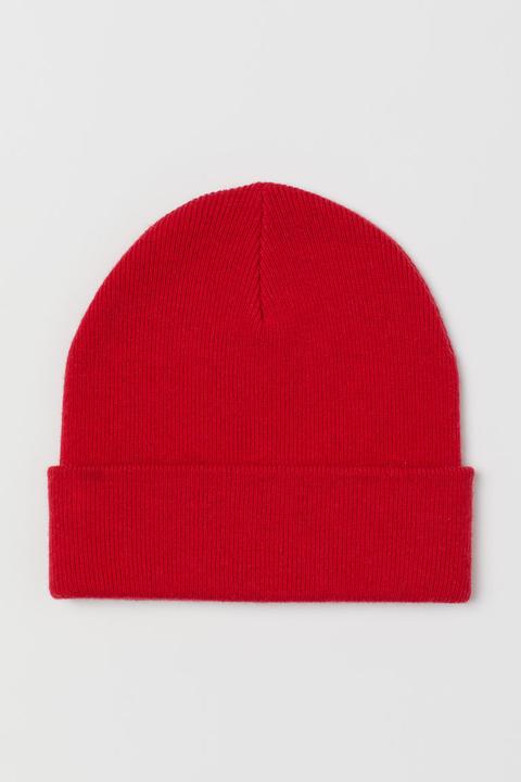 Gorro En Mezcla De Cachemira - Rojo