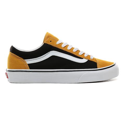 black and yellow vans shoes