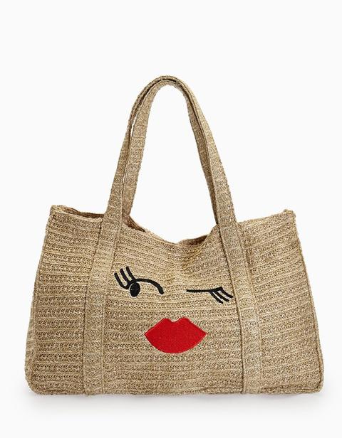 Shopper Rafia Giallo