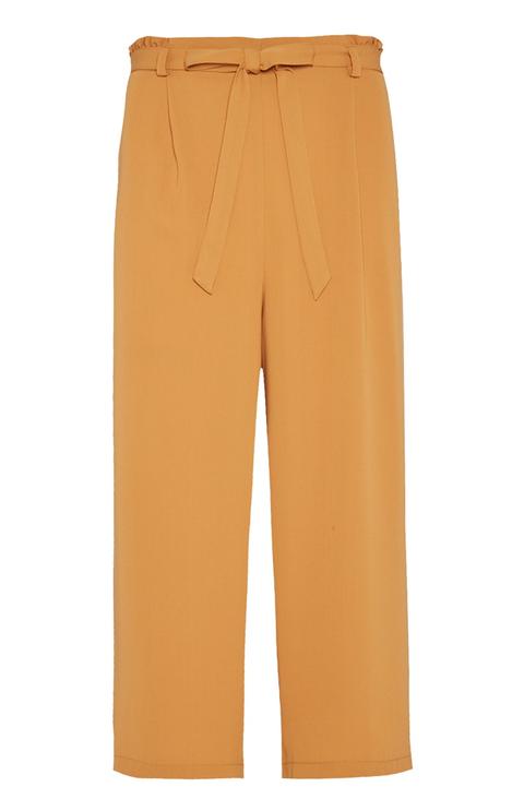 Mustard Paperbag Trouser