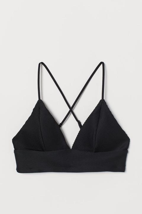 H & M - Bikini Top A Triangolo - Nero