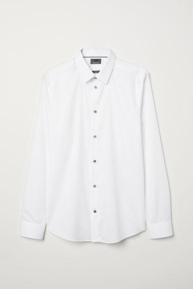 H & M - Camicia In Cotone Premium - Bianco