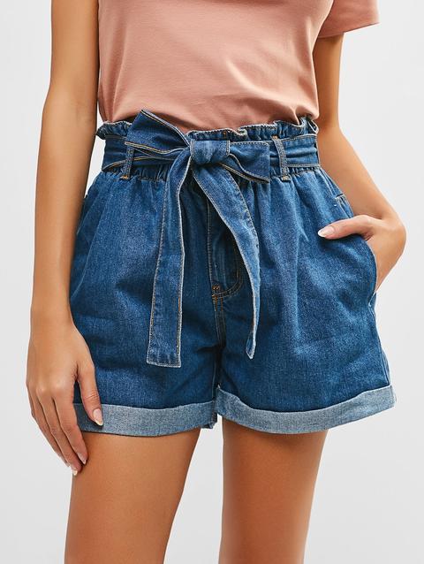 short jeans com cinta