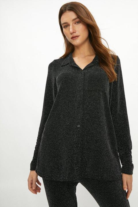 Coast Metallic Fleck Jersey Shirt -
