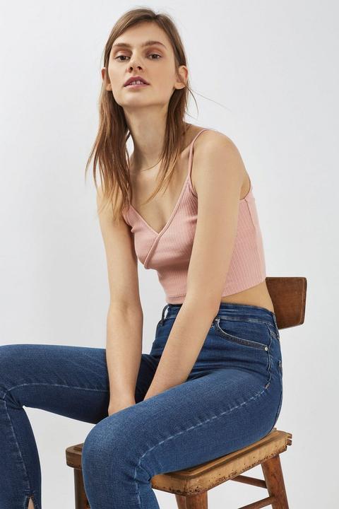 Wrap Front Crop Top