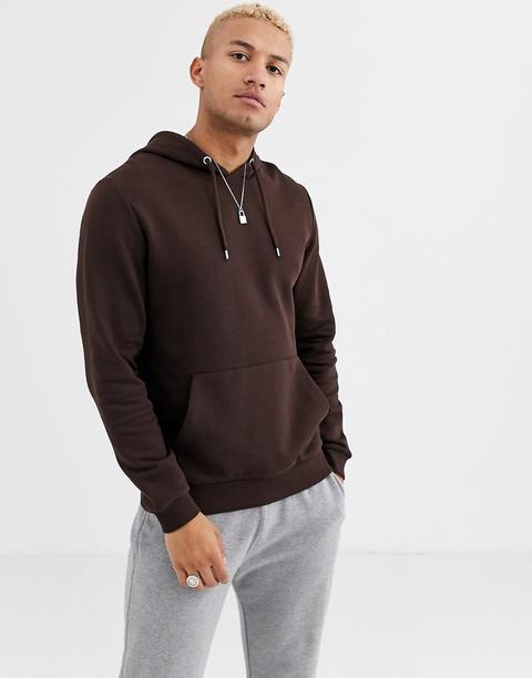 Asos Design - Hoodie - Marron Foncé