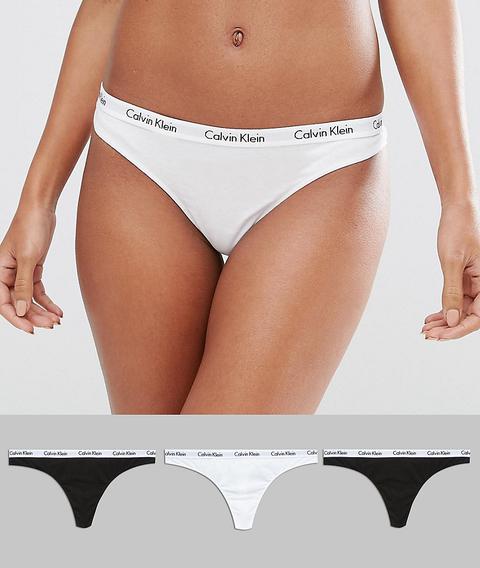 Calvin Klein - Confezione Da 3 Perizomi - Multicolore