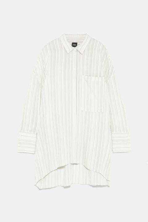 camisa oversize zara