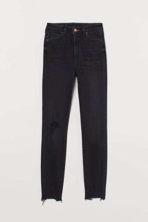 Embrace High Ankle Jeans - Negro