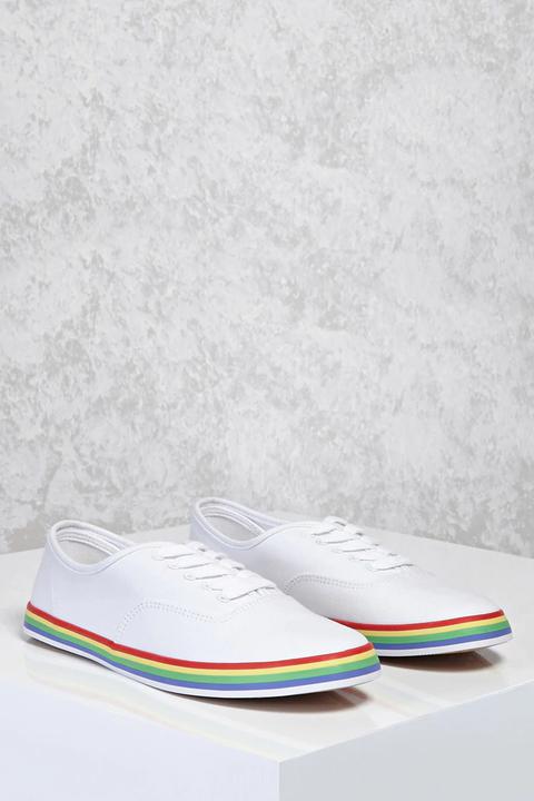 Rainbow Stripe Sneakers