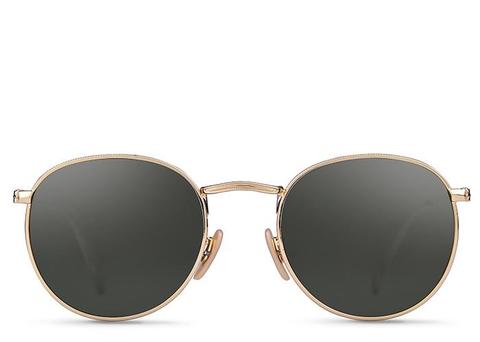 Morocco Round Black & Gold Sunglasses