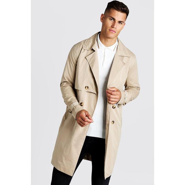 Mens Beige Trench Coat With Shoelace, Mens Tan Trench Coats