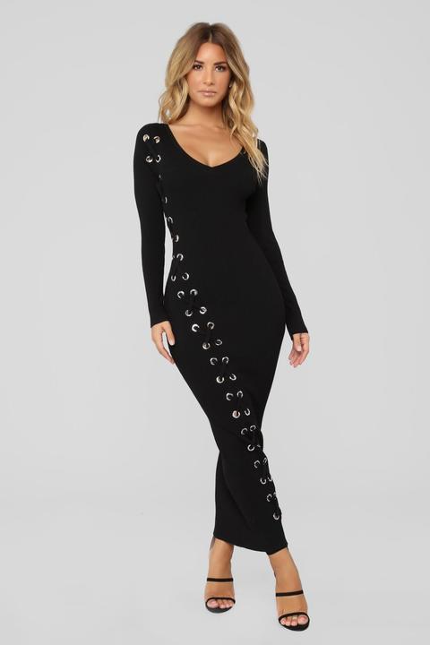 Let You Be Right Dress - Black