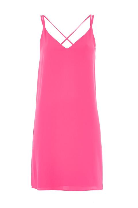 Cross Strap Slip Dress