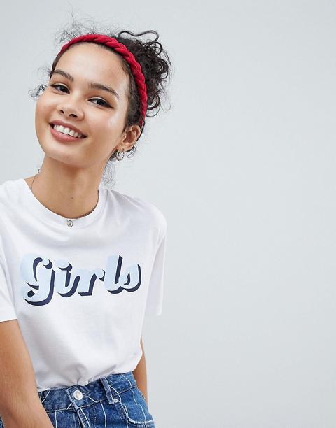 Asos Design - Fascia Spessa Intrecciata - Rosa