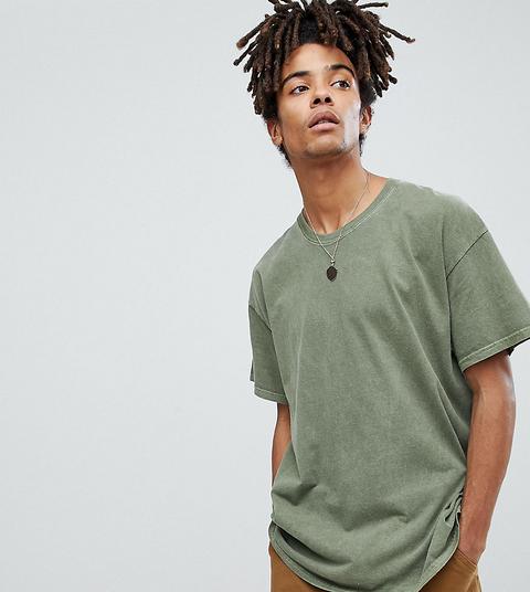Reclaimed Vintage Inspired Oversized T-shirt In Khaki - Green