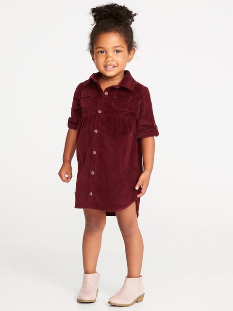 corduroy shirt dress