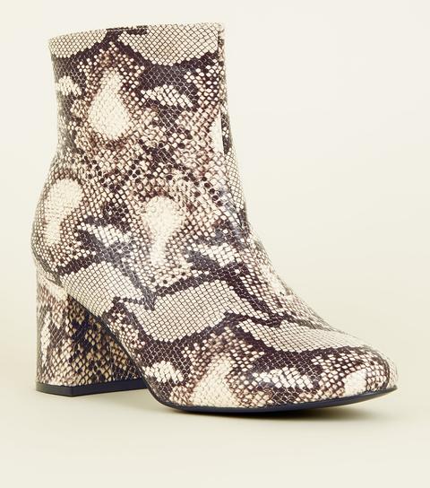 new look snake boots