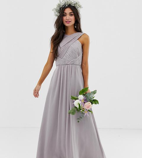 Grey petite 2024 bridesmaid dresses