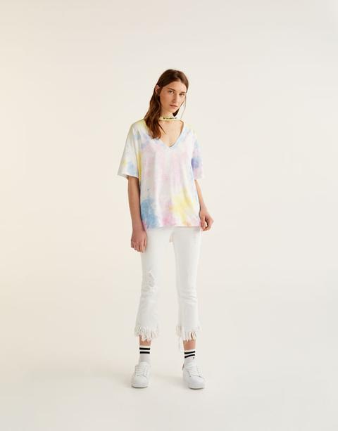 Maglietta Choker Tie Dye