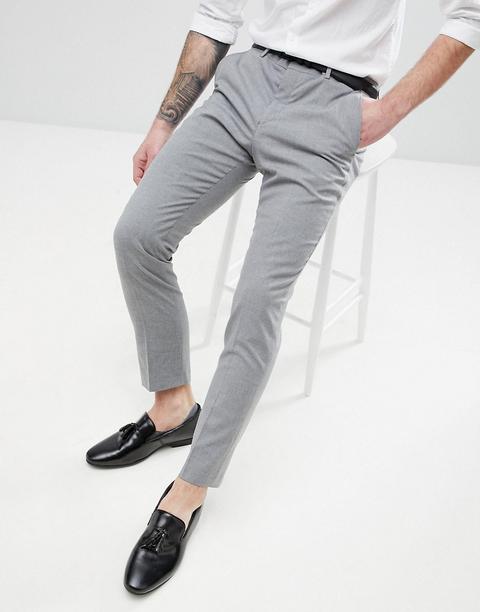 River Island - Pantaloni Da Abito Skinny Grigi - Grigio