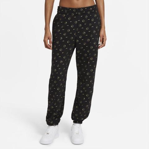 Nike Sportswear Women's Printed Trousers - Black