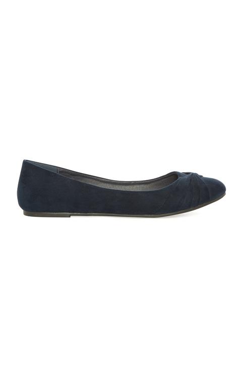 Navy Ballerina Pump