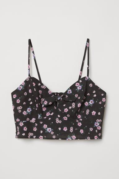 Bustier Estampado - Negro