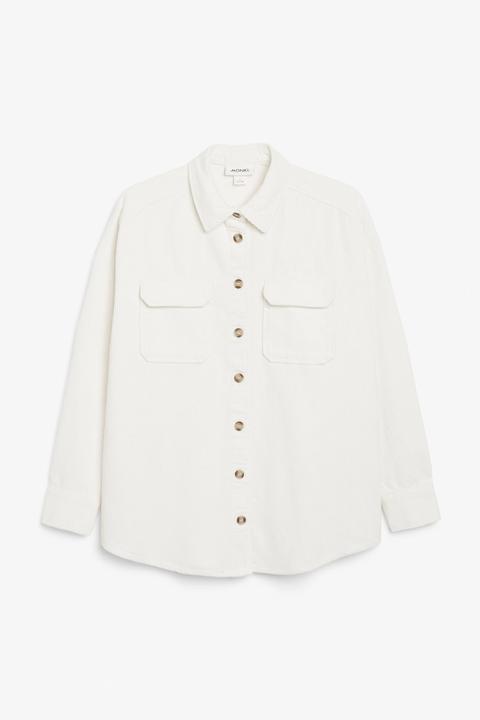 Corduroy Shirt - White