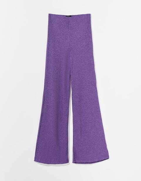 Pantalón Wide Leg Rib