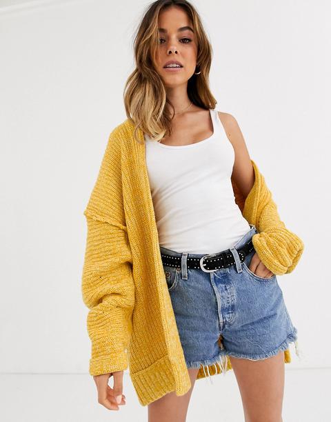 Free people yellow cardigan Outlet