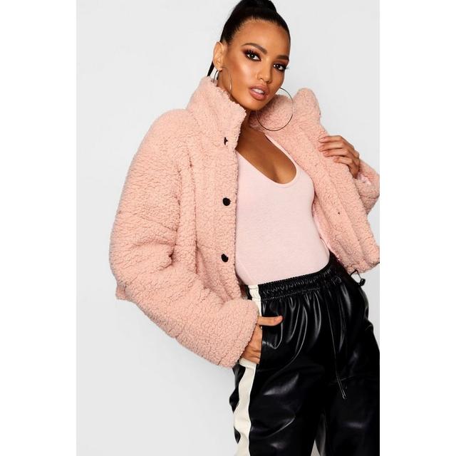 oversized fleece puffer jacket