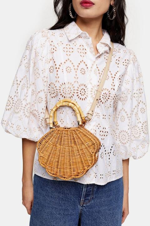 Sicily Straw Shell Grab Bag