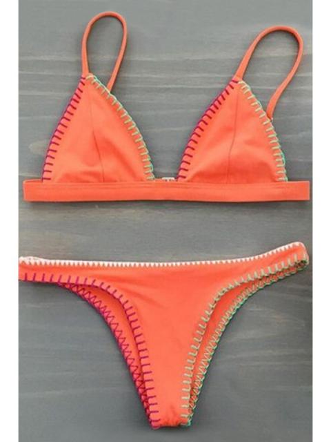 Naranja Cami Set Bikini