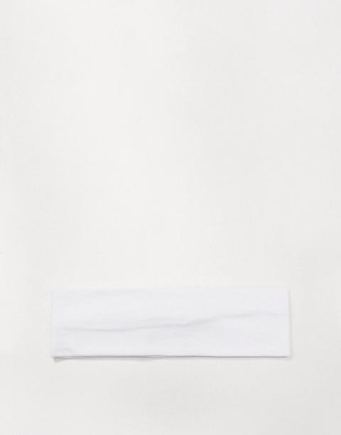 Asos Design Wide Jersey Headband In White