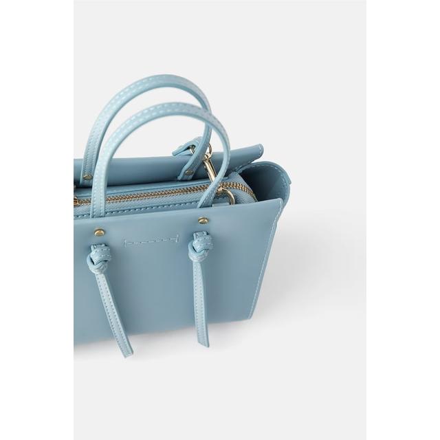 knotted mini city bag zara