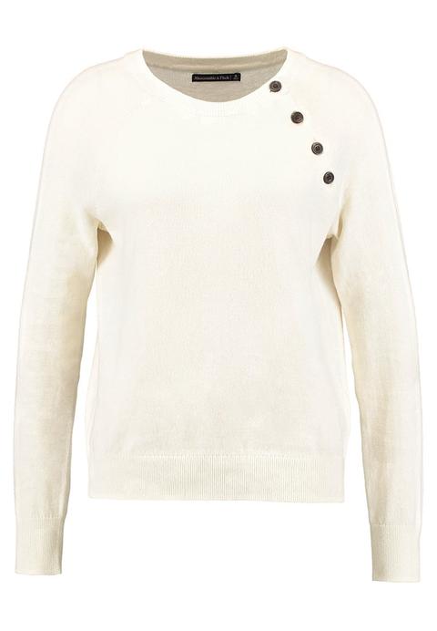 Abercrombie & Fitch Bell Sleeve Maglione Cream