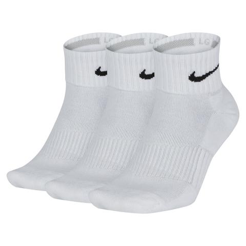 Nike Cotton Cushion Quarter Calcetines (3 Pares) - Blanco
