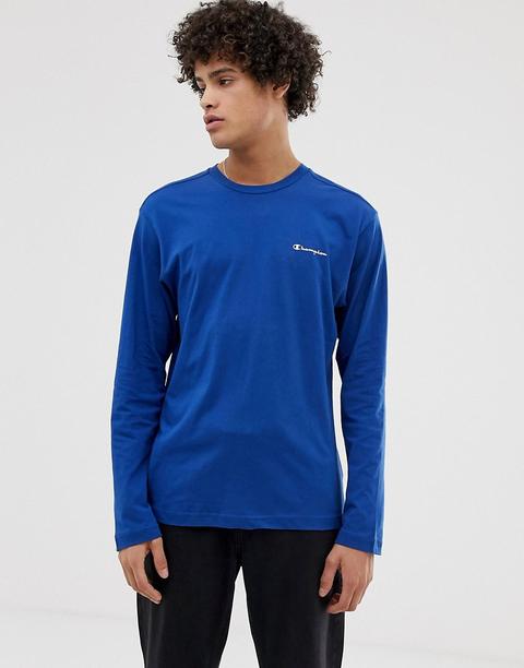 blue champion long sleeve shirt