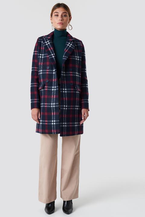 checked short coat