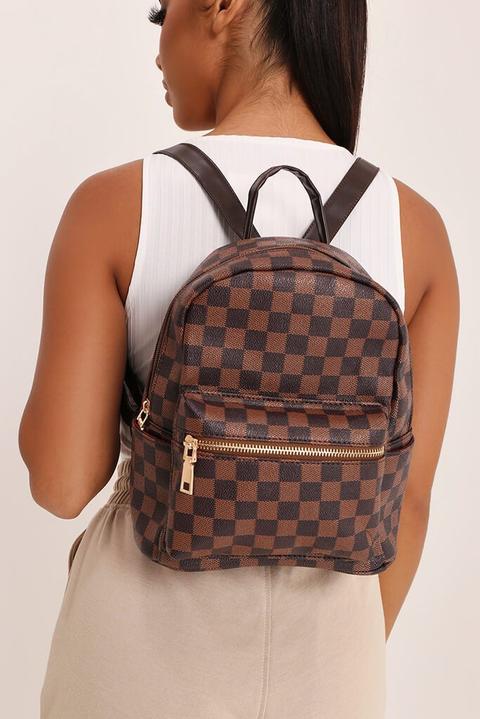 Check Print Mini Back Pack