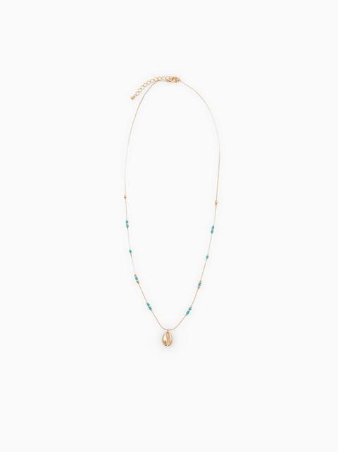 shell necklace zara