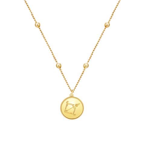 Zodiac Astra Sagittaire Necklace 18k Gold Plaqué