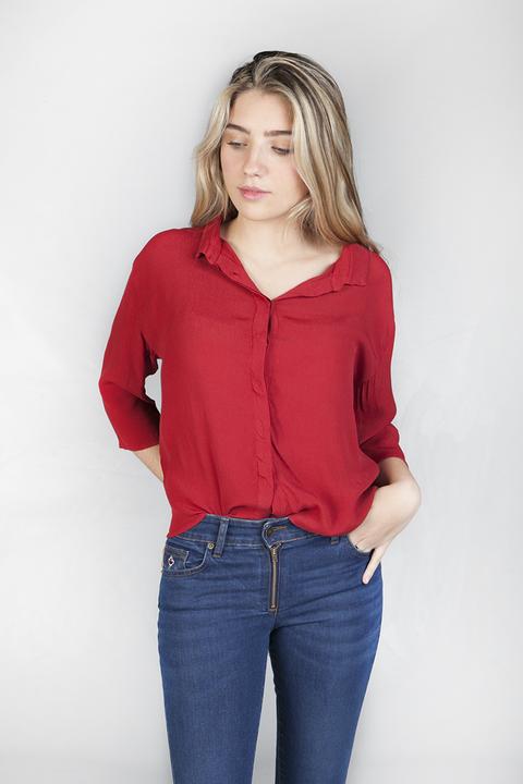 Camisa Oversize Roja