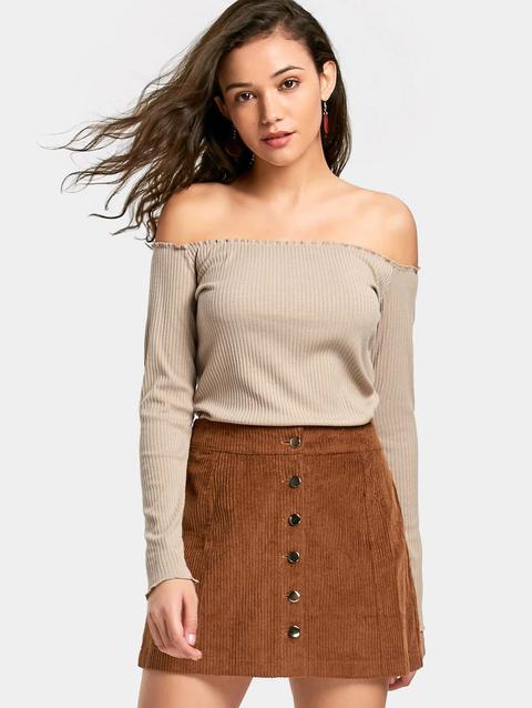 Top In Maglia A Costine