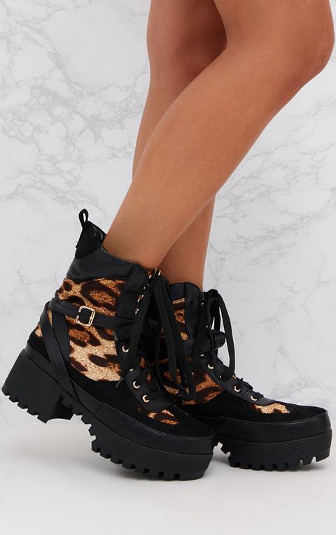 biker boots leopard