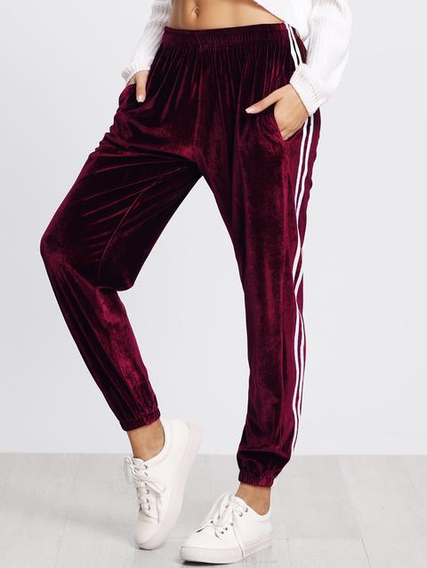 velvet sweatpants